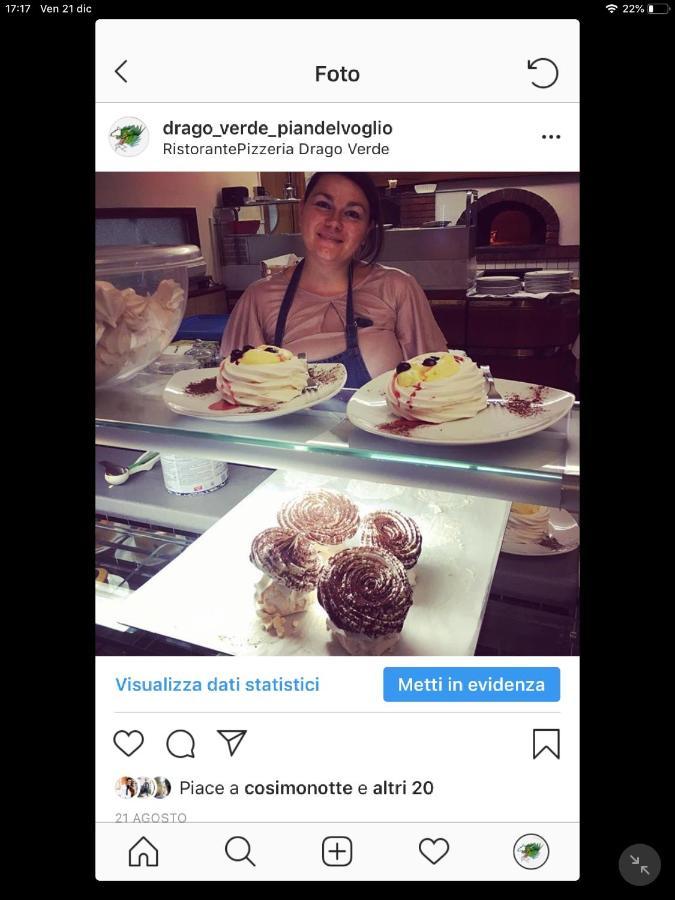 B&B Drago Verde Pian del Voglio Dış mekan fotoğraf